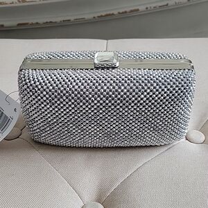 Sondra Robert Rhinestone Box Clutch